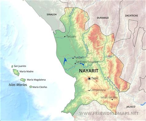 Nayarit Map