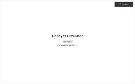 Popeyes Simulator ― Perchance Generator