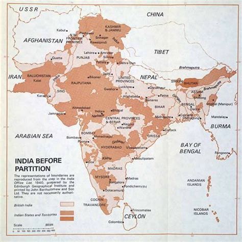 A map of India before partition in 1947 in 2022 | India world map ...