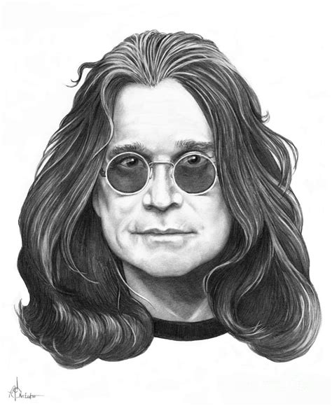 Ozzy Osbourne Drawing by Murphy Elliott