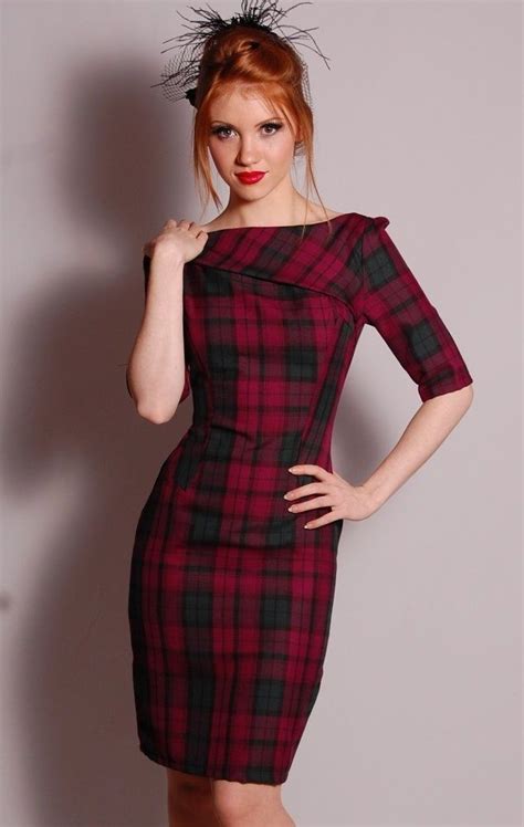 Tartan Sleeved Shift Dress | Tartan fashion, Tartan dress, Plaid fashion