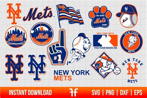 New York Mets SVG Bundle | New york mets, New york mets logo, Mets