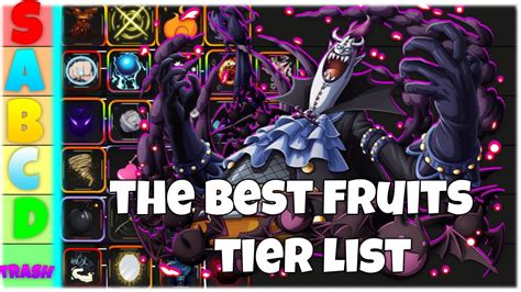 (SUMMER UPDATE) The Best Fruits Tier List in One Fruit Simulator - YouTube