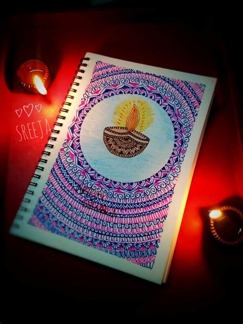 Diwali diya mandala | Mandalas