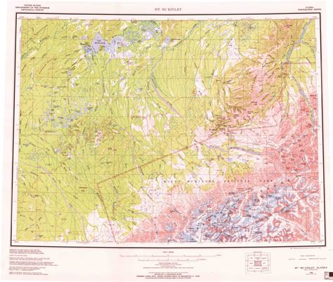 Mount Mckinley, AK (1969, 250000-Scale) Map by United States Geological ...