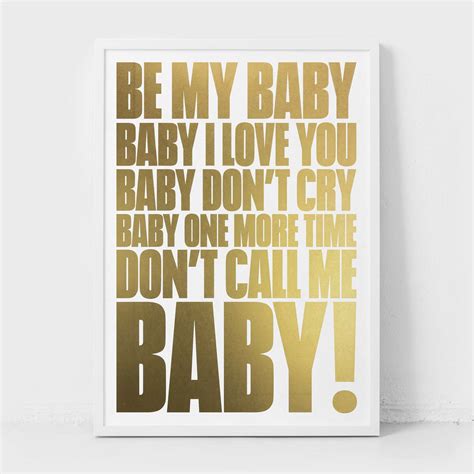 Don't Call Me Baby! Art Print – Bold Collection | TINY RIOT