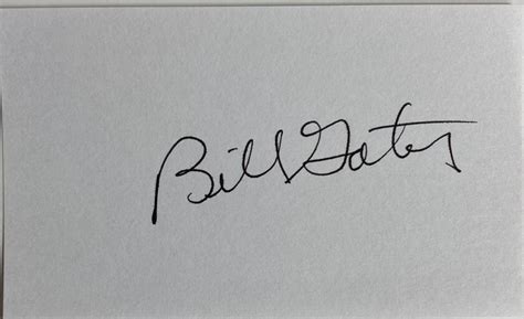 Bill Gates Cut Autograph