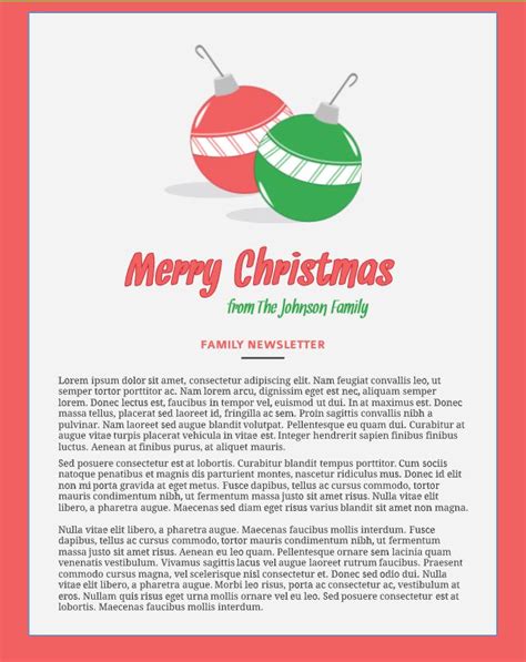 6 Free Christmas Letter Templates and Newsletter Ideas