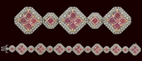 Pink Diamond Bracelet - Gemstone Jewelry Image