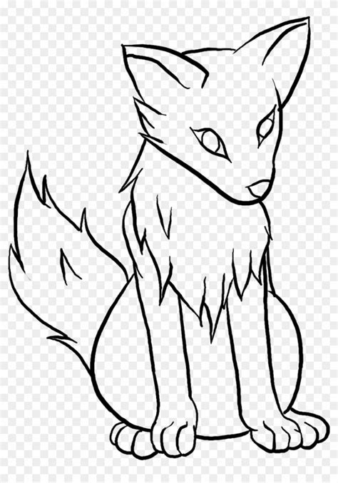 Anime Wolves To Draw - Easy Cute Wolf Drawings, HD Png Download ...