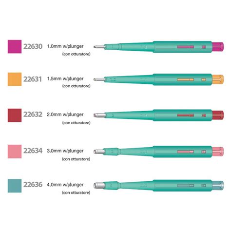 GIMA BIOPSY PUNCHES WITH PLUNGER -DIFFERENT MEASURES (20 PCS.)