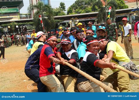 Tug of War/Tarik Tambang, Indonesian Traditional Competition Editorial Stock Image - Image of ...