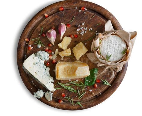 Cheese Platter with Spices Isolated on White Background Stock Photo - Image of meal, parmesan ...