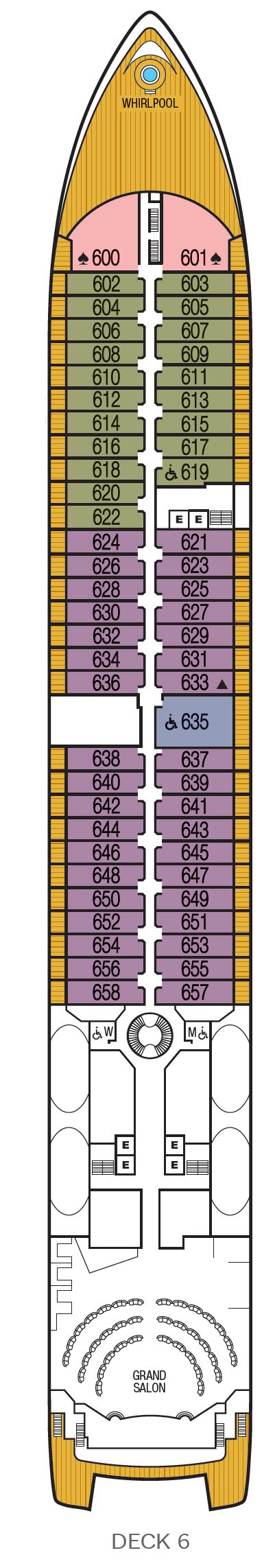 Seabourn Odyssey Deck Plan | Deck 7 | ROL Cruise