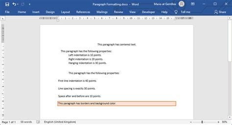 Set Paragraph Formatting in Word Documents using C# and VB.NET