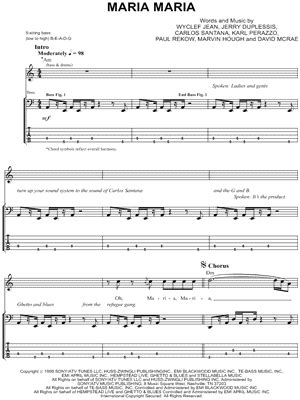 "Maria Maria" Sheet Music - 7 Arrangements Available Instantly - Musicnotes