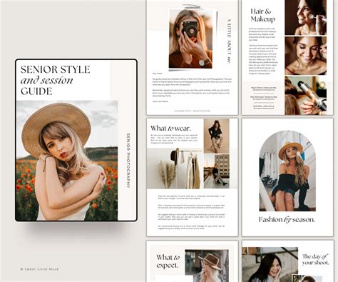 Senior Photography Style Guide Template for Canva, Photography What to Wear, Senior Photography ...