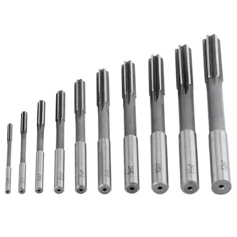 WALFRONT 10pcs/Lot HSS Milling Reamer H7 Straight Flute Chucking Reamer ...