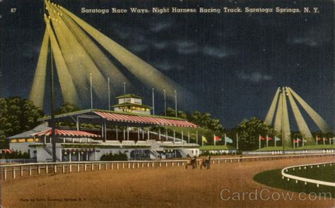 Saratoga Race Ways, Night Harness RAcing Track Saratoga Springs, NY