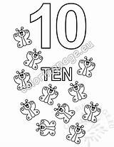 Number 10 coloring Page For Kids  Coloring sketch template