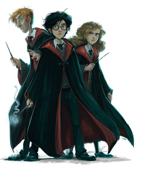 Ron, Harry and Hermione (Jonny Duddle illustration) — Harry Potter Fan Zone