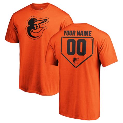 Baltimore Orioles Fanatics Branded Personalized RBI T-Shirt - Orange