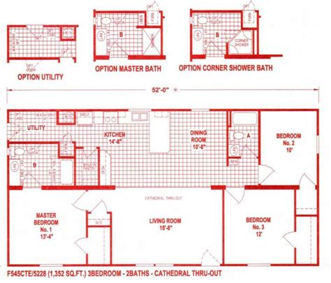 24 x 48 double wide homes floor plans : Modern Modular Home