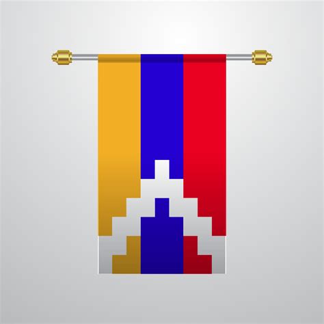 Nagorno Karabakh Republic hanging Flag 14233071 Vector Art at Vecteezy