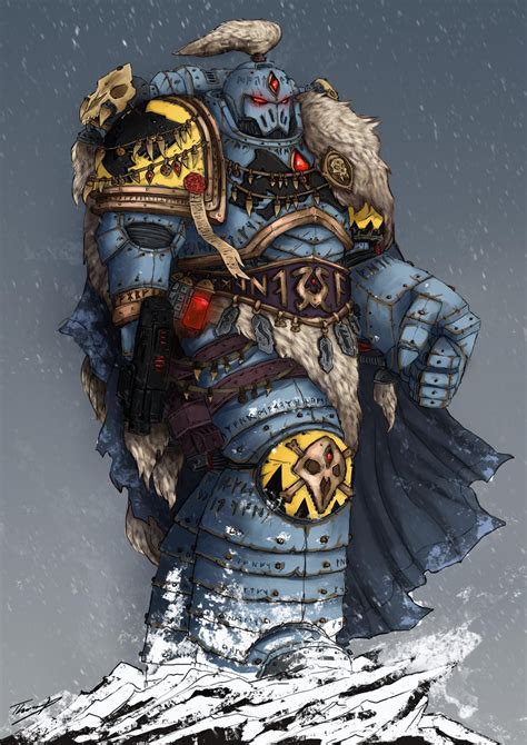 Space Wolf Captain by Thomas Shirley | Warhammer 40k space wolves ...