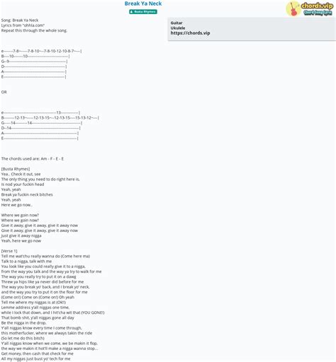 Busta rhymes break ya neck lyrics - thinkpolre