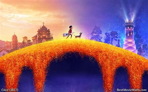 Coco (2017) Wallpaper - Miguel and Dante in The Land of the Dead