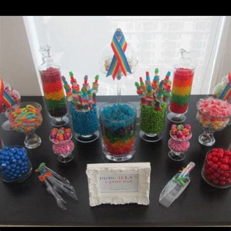 Rainbow Candy Buffet by www.candybarcouture.com | Rainbow candy buffet, Rainbow desserts ...