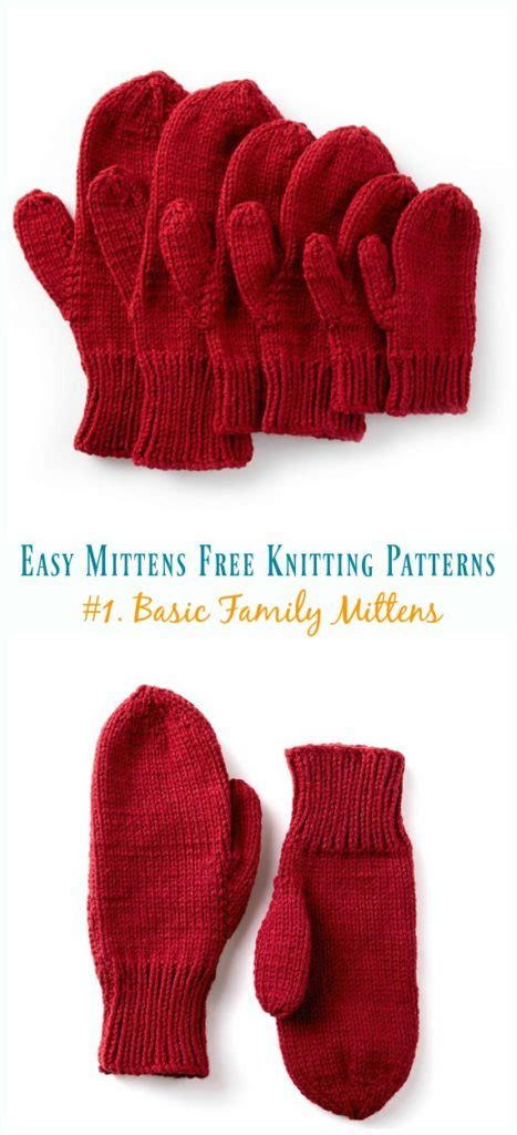 Quick & Easy Mittens Free Knitting Patterns