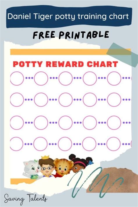 Daniel Tiger Potty Training Chart Free Printable - Saving Talents