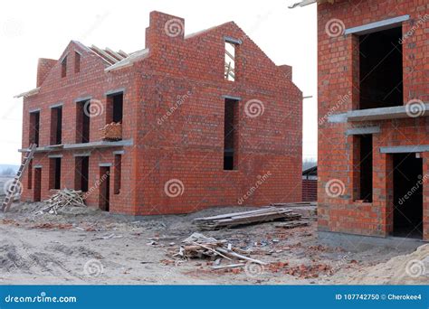 Unfinished Brick House Construction, Still Under Construction ...