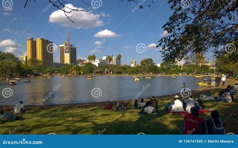 Nairobi City Seen from Uhuru Park, Kenya Editorial Image - Image of ...