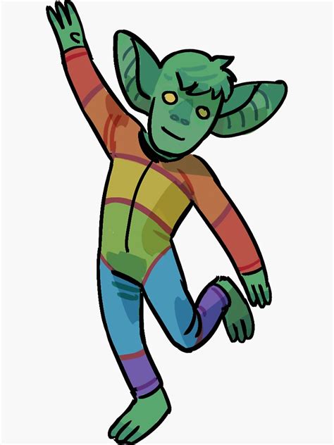 "Gay Goblin" Sticker by Netoey | Redbubble