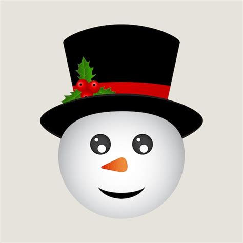 Premium Vector | Christmas snowman