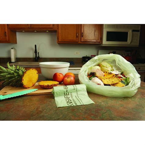 Stout EcoSafe Compostable Trash Bags - 13 gal - 24" Width x 30" Length ...