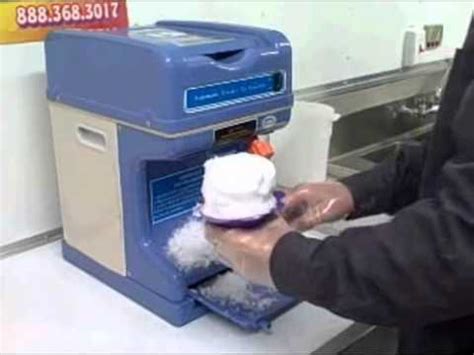 Used shaved ice machine - YouTube