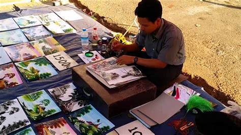 Yangon Street Artist - Myanmar - YouTube