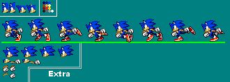 Sonic Running Sprite Sheet by BlazefireLP on DeviantArt