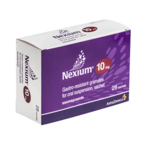 Nexium 10mg Granules Sachet For Oral Suspension, 28's - Dock Pharmacy