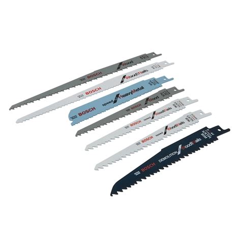 Bosch Bi-metal Wood/Metal Cutting Demolition Reciprocating Saw Blade (7-Pack) in the ...