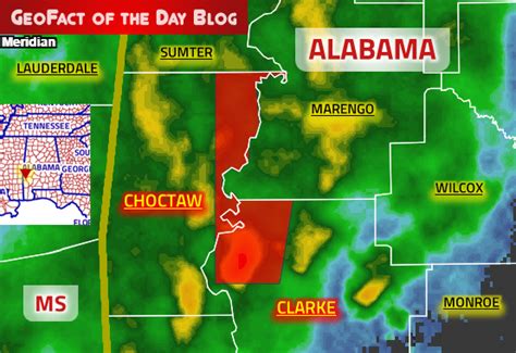 GeoFact of the Day: 10/25/2019 Alabama Tornado Warning 4