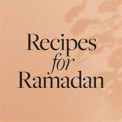 Recipes for Ramadan | Sydney NSW