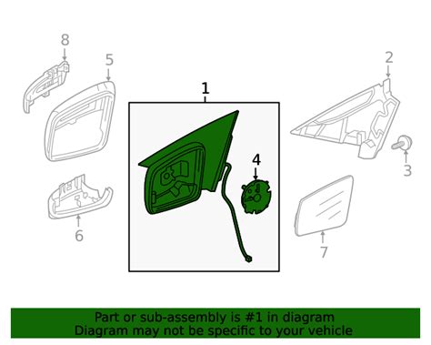 2014-2019 Mercedes-Benz Mirror Assembly - Right 117-810-16-00 | MB OEM ...