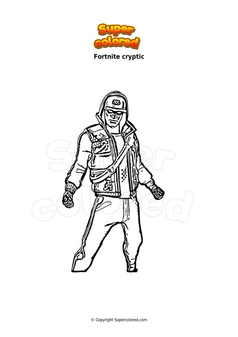 Coloring page Fortnite cryptic - Supercolored.com