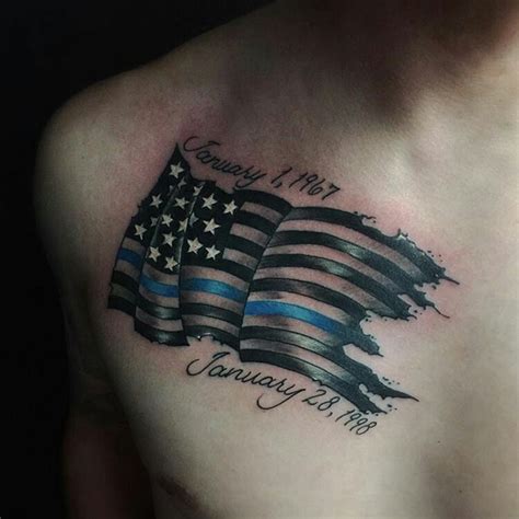 24++ Best Cool thin blue line tattoos ideas