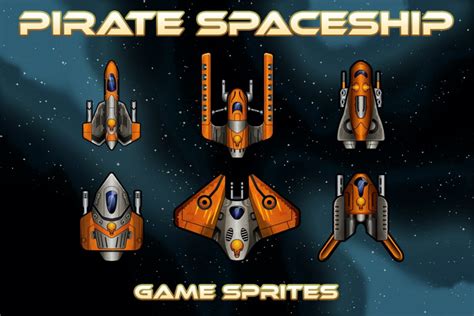 Pirate Spaceship Game Sprites - CraftPix.net